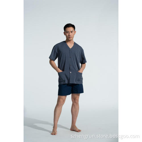 stripe men's pyjama set